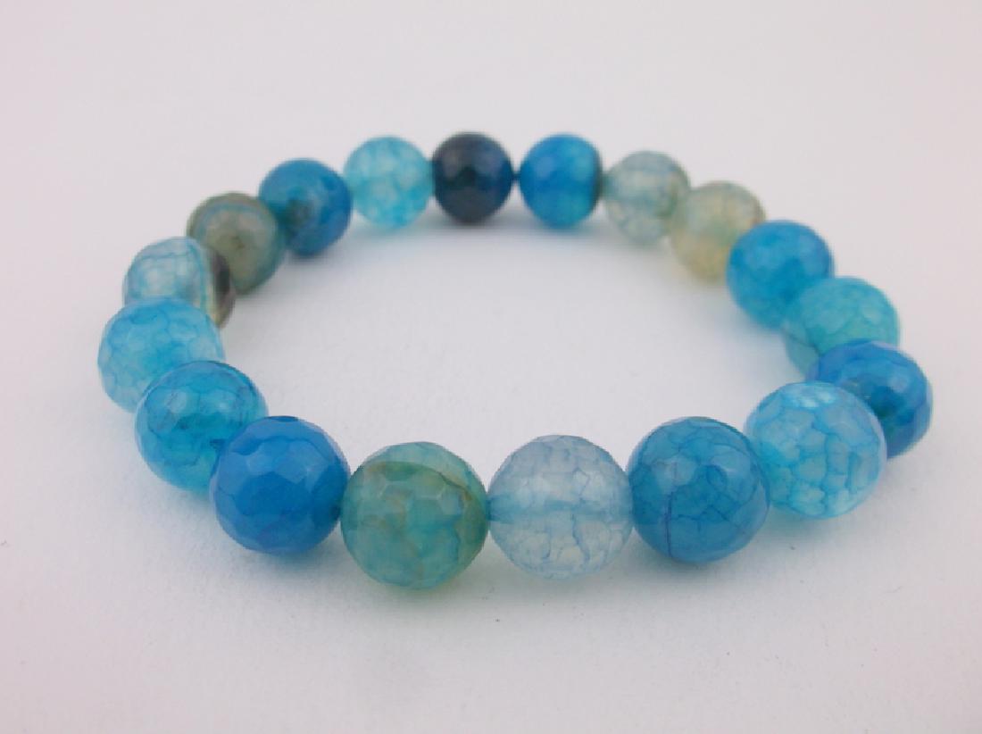 New Healing Blue Crystal Geode Bracelet (1 of 1)