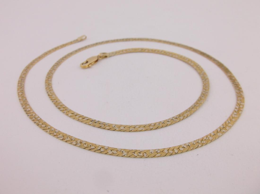 Stunning Heavy 14kt Gold Nugget Chain Necklace 20" (1 of 3)
