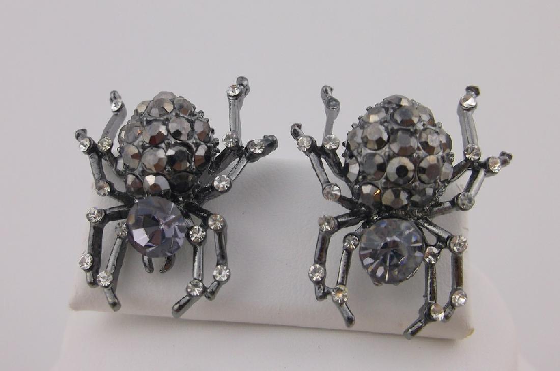 Stunning Rhinestone Spider Stud Earrings (1 of 1)