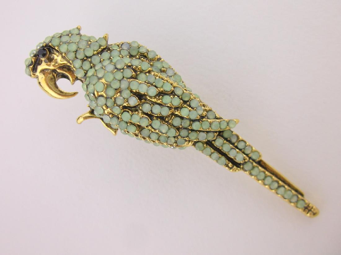 Stunning Rhinestone Parrot Bird Brooch (1 of 1)