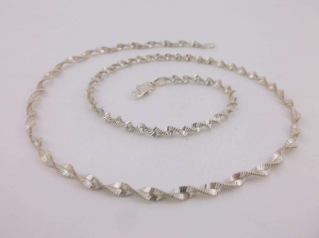 Stunning Sterling Silver Chain Necklace 20": Guaranteed Solid 925 Sterling Silver, in Excellent Condition