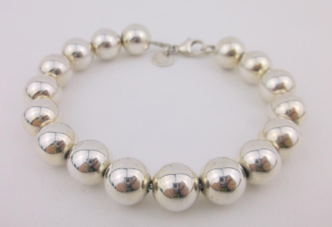 Authentic Tiffany & Co. Sterling Ball Bracelet 7.5" (1 of 3)