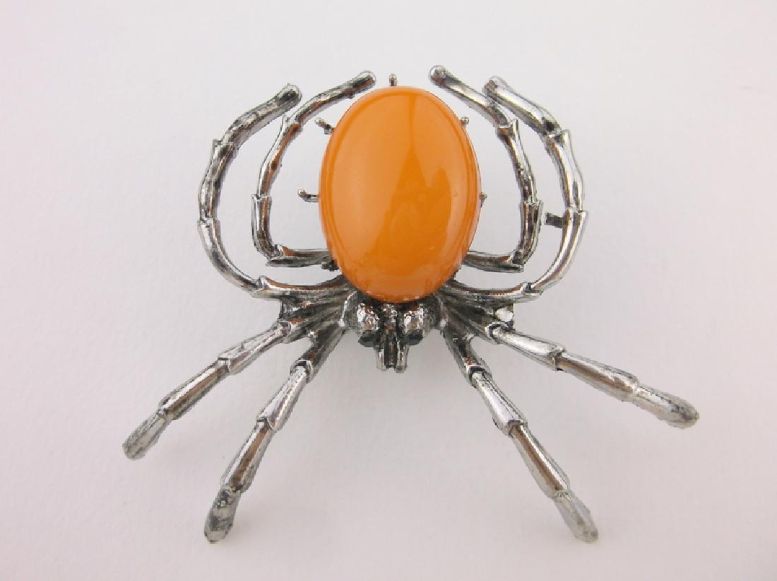 Stunning Rhinestone Spider Brooch (1 of 1)