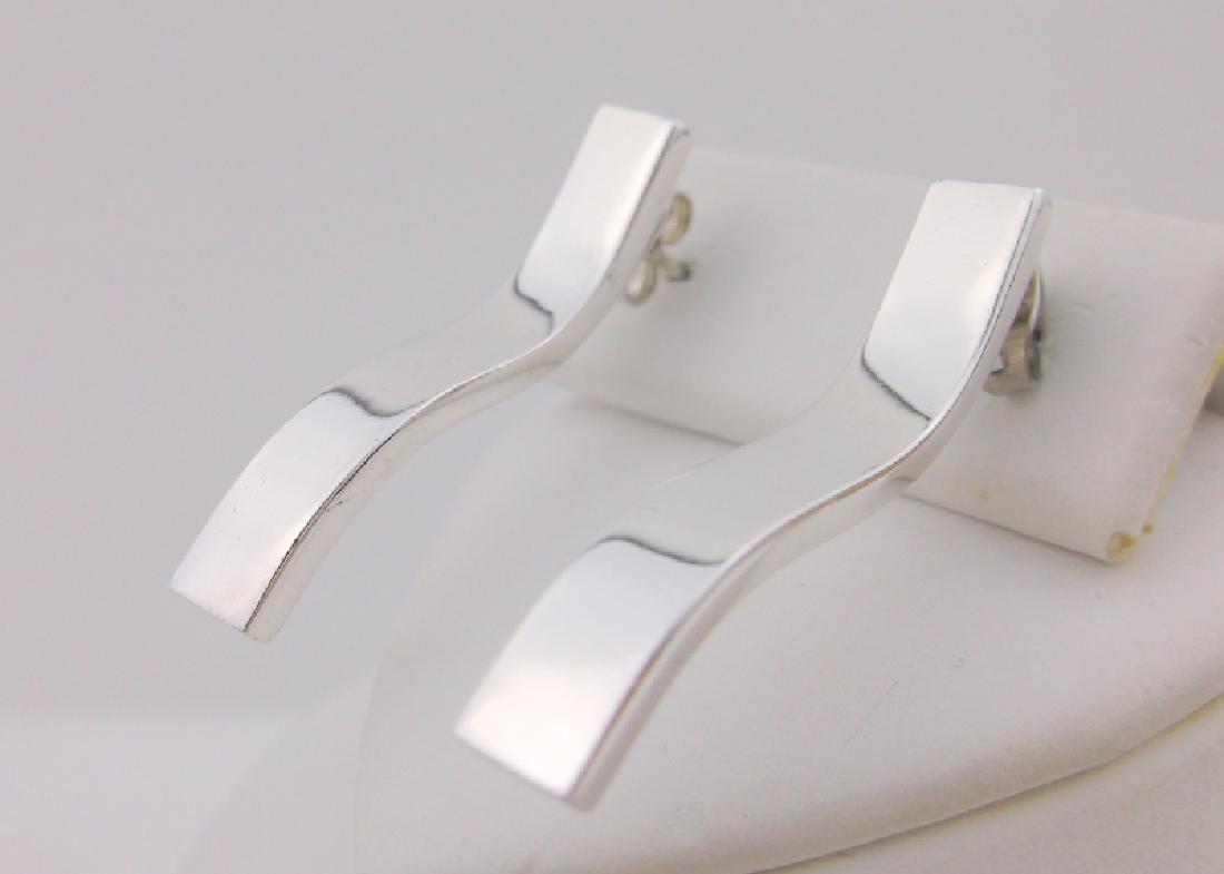 Stunning Heavy Sterling Silver Stud Earrings Thick (1 of 1)