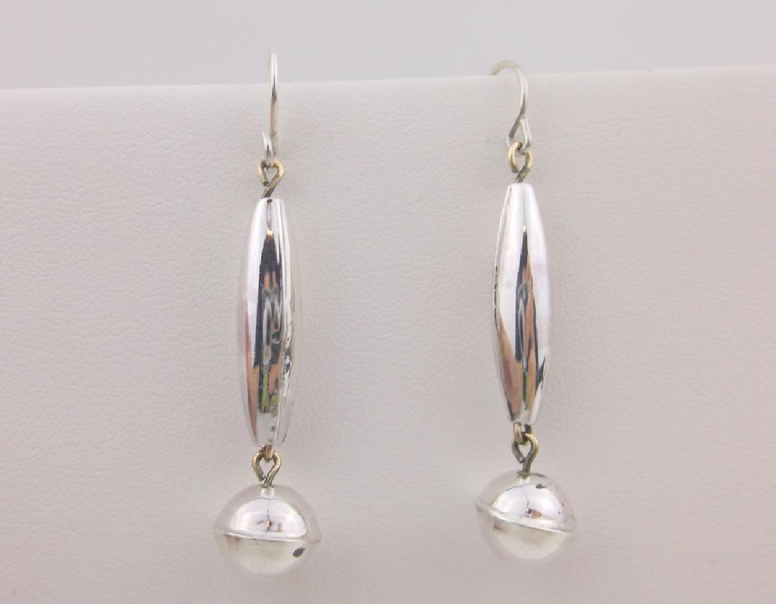 Stunning Antique Navajo Sterling Silver Drop Earrings (1 of 2)