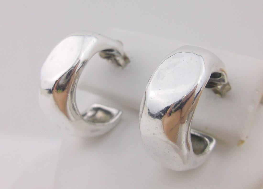 Stunning Heavy Thick Sterling Silver Stud Earrings (1 of 1)