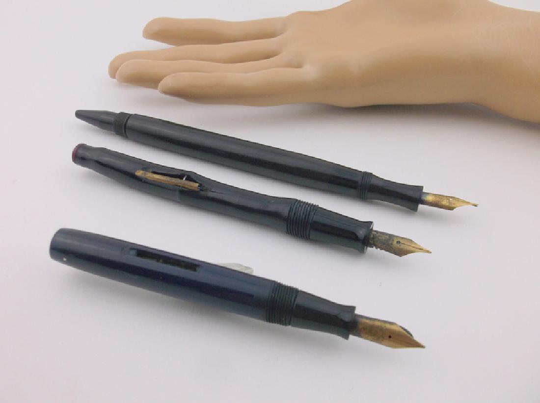 3 Antique Fountain Pens ALL With 14kt Gold Nibs (1 of 3)