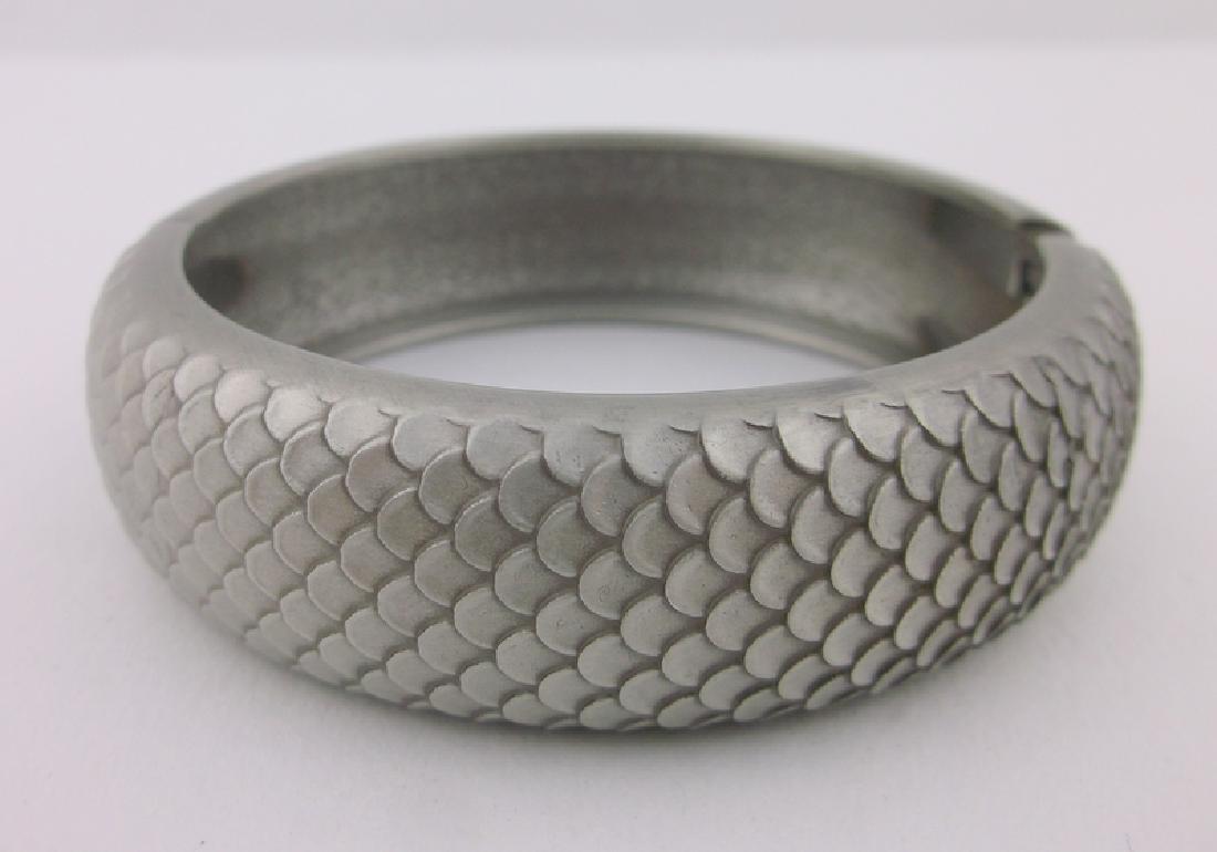 Stunning Metal Snake Skin Bangle Bracelet (1 of 2)
