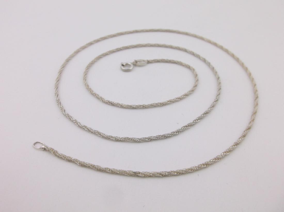 Stunning Sterling Silver Chain Necklace 22": Guaranteed Solid 925 Sterling Silver, in Excellent Condition