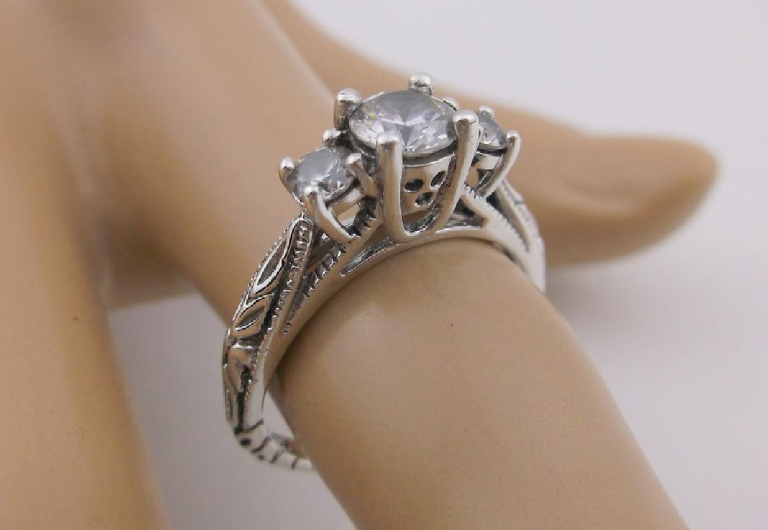 Stunning Ornate Sterling Engagement Ring 7 (1 of 2)