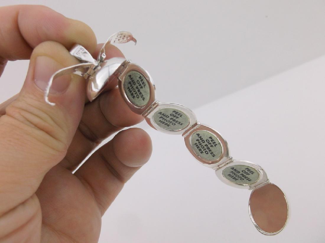 New Heavy Sterling Silver Fold Out Locket Heavy: Guaranteed Solid 925 Sterling Silver, in Excellent Condition