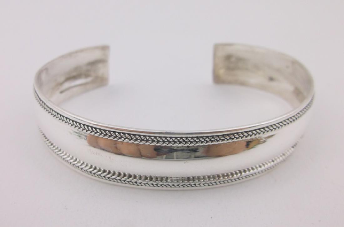 Gorgeous Sterling Silver Cuff Bracelet (1 of 3)