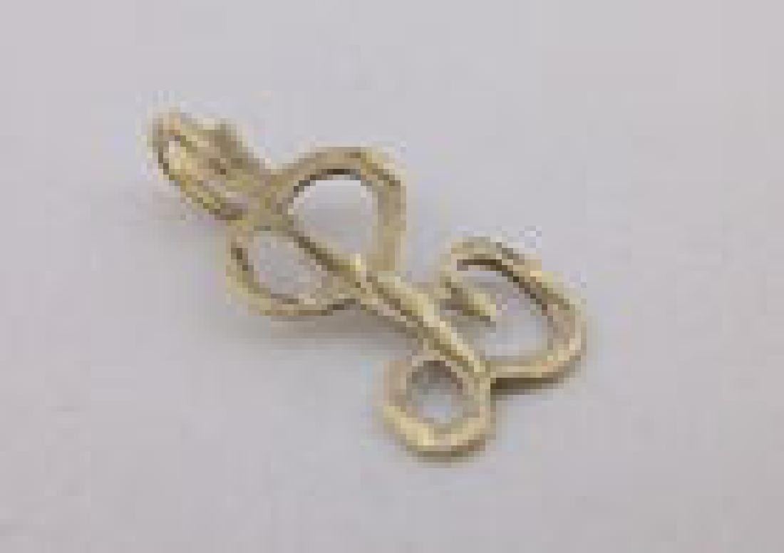 Gorgeous 14kt Gold Initial B Pendant (1 of 1)