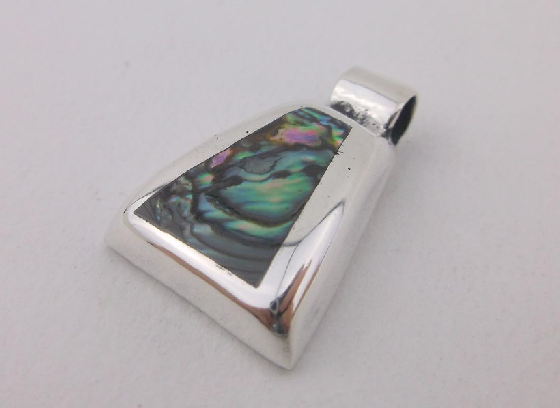 Stunning Sterling Silver Abalone Pendant (1 of 1)
