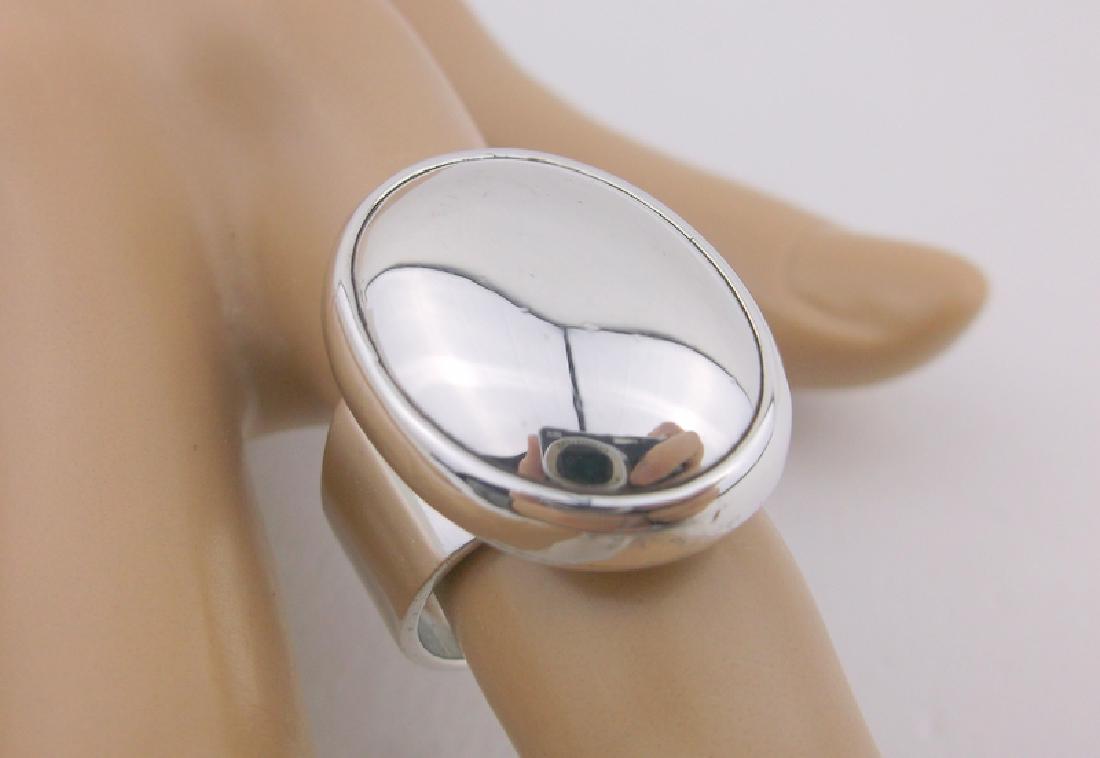 Stunning Heavy Sterling Silver Ring 8 Engravable (1 of 3)