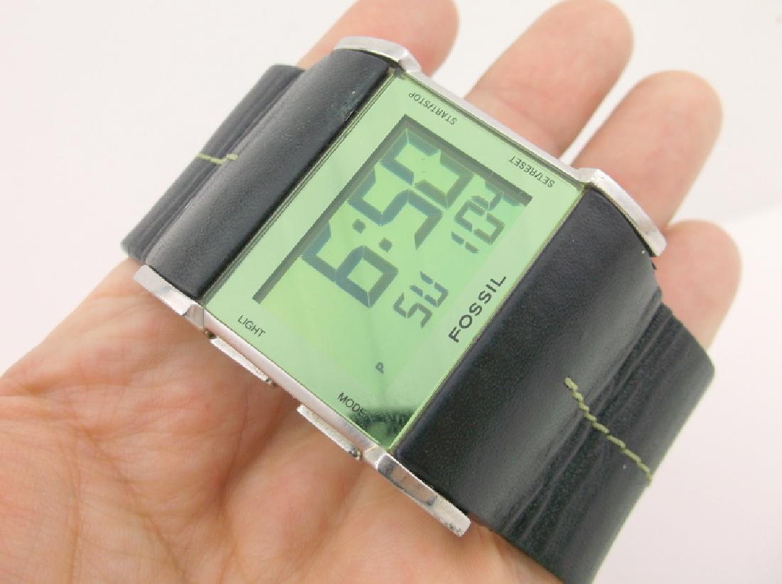 Gorgeous Large Digital Fossil Wristwatch Works Perfect (1 of 3)
