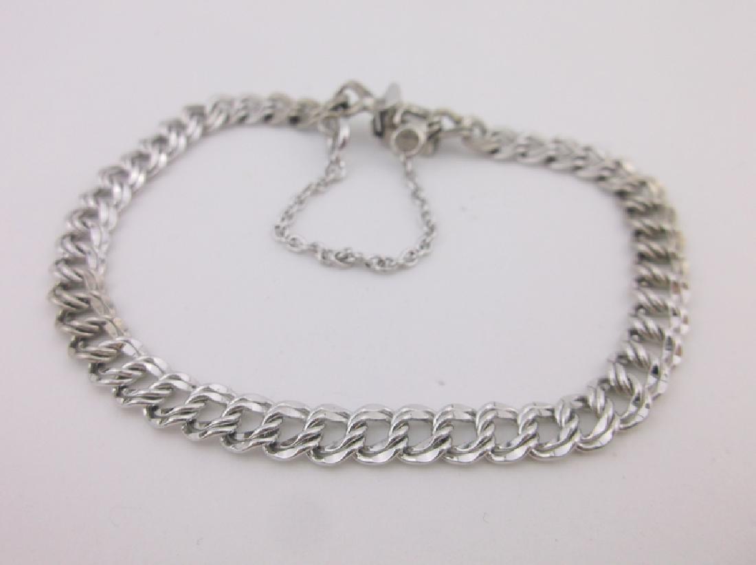 Stunning Antique Elco Sterling Silver Chain Bracelet: Guaranteed Solid 925 Sterling Silver, in Excellent Condition