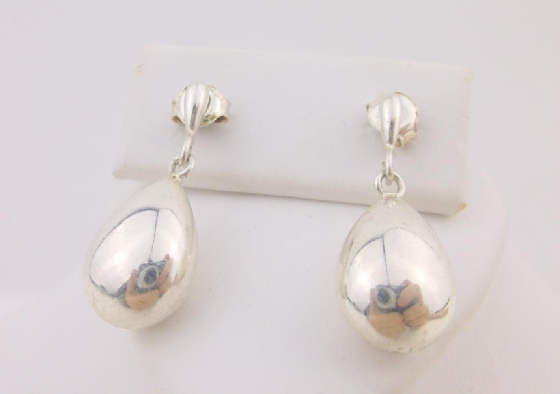 Stunning Sterling Silver Tear Drop Stud Earrings (1 of 1)