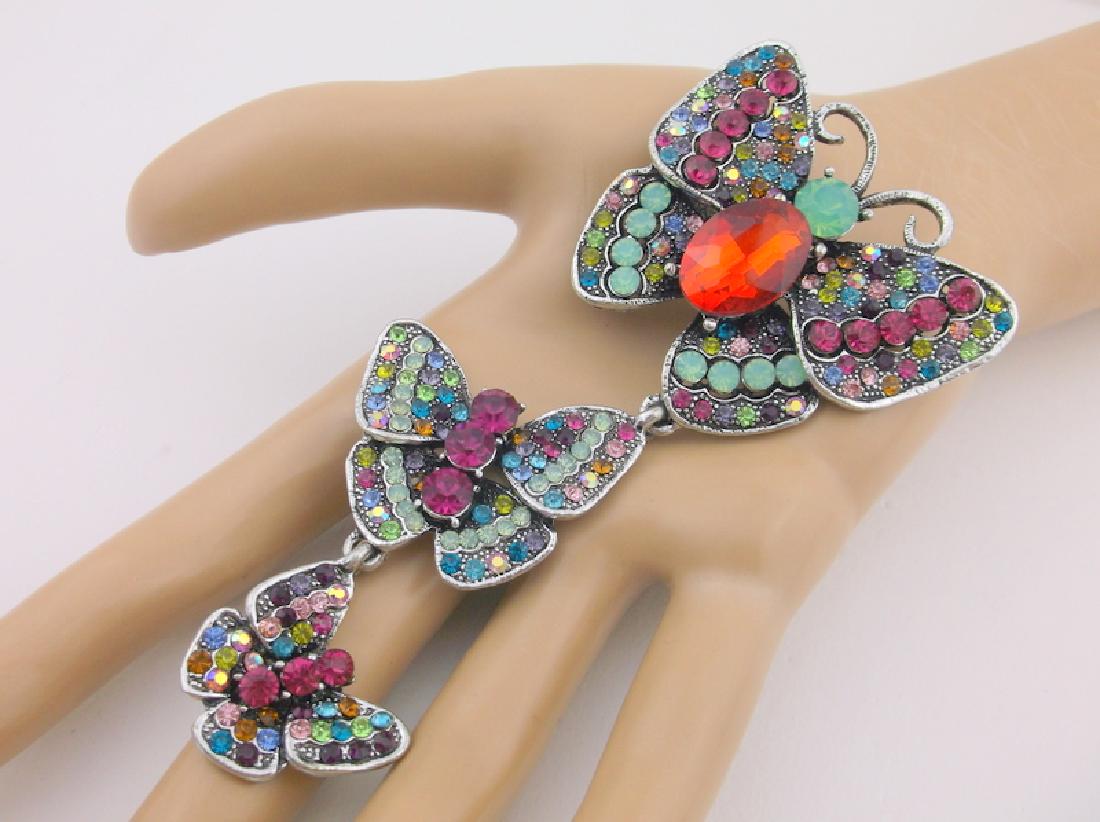 Stunning Huge Rhinestone Butterfly Brooch Pendant (1 of 1)