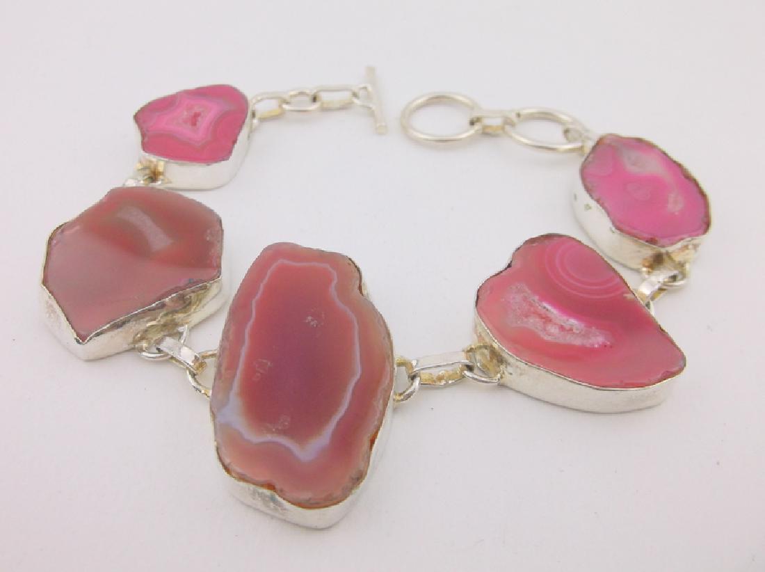 Stunning Genuine Red Agate Bracelet (1 of 2)