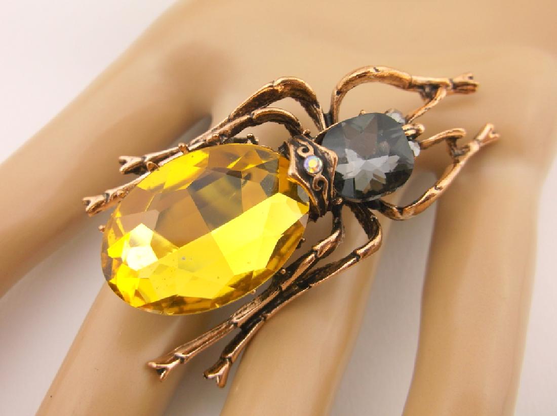Stunning Large Rhinestone Insect Brooch (1 of 1)