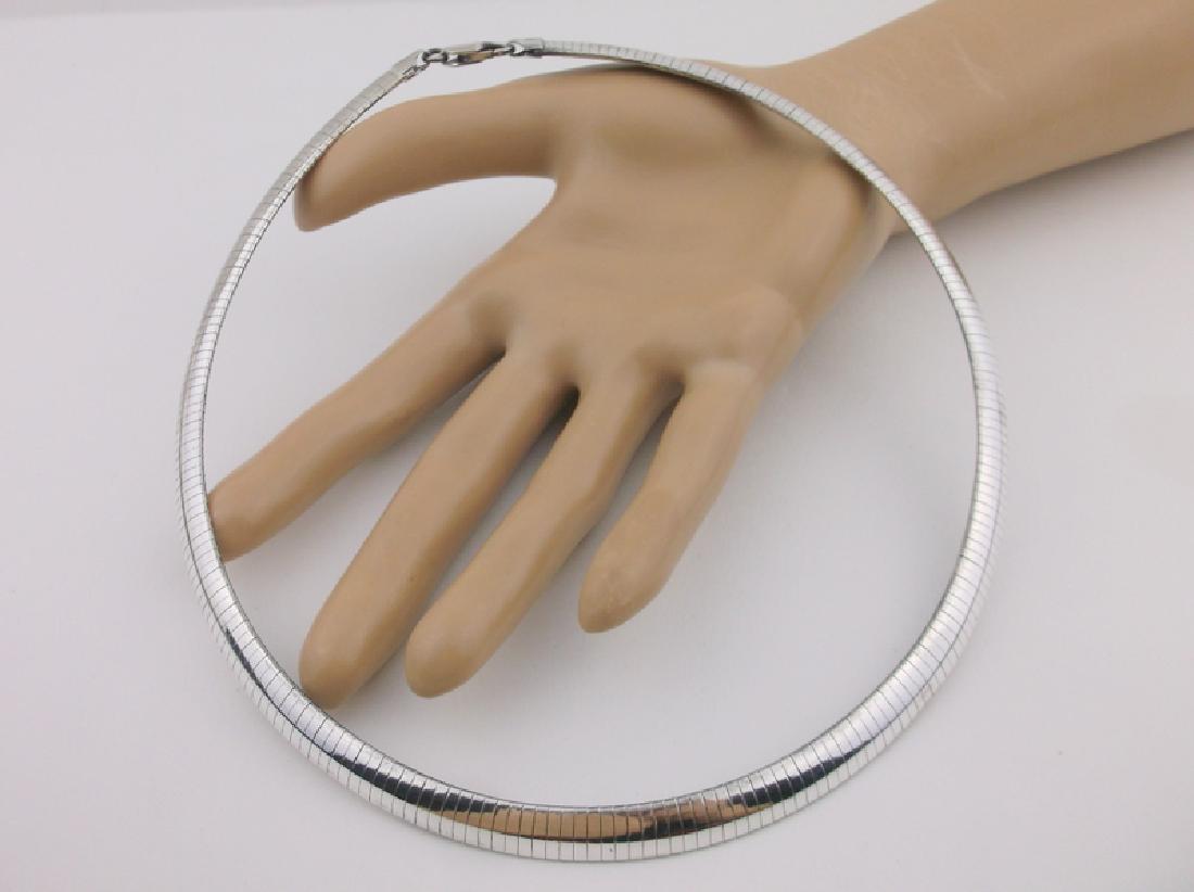 Stunning Super Heavy Sterling Omega Chain Necklace 18" (1 of 2)