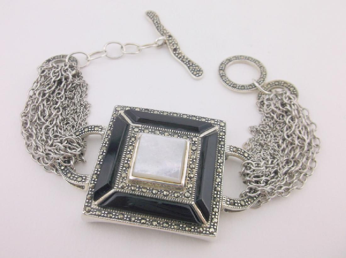 Incredible Elegant Sterling Multi Chain Bracelet 8" (1 of 5)