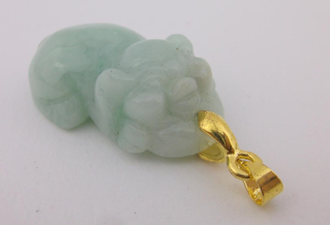 Stunning Genuine Jade Pig Pendant (1 of 2)