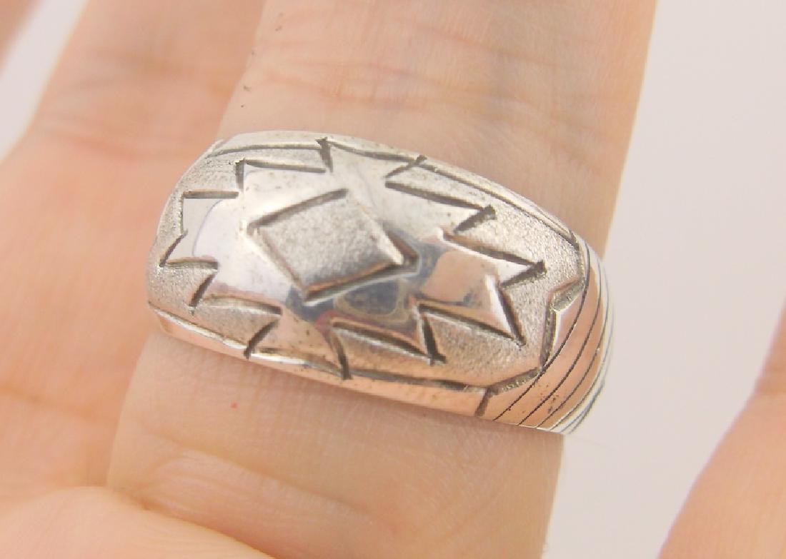 Trina Largo Navajo Sterling Silver Mens Ring 10 (1 of 2)