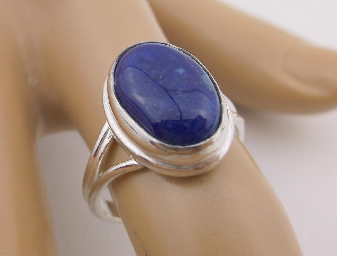 New Sterling Silver Lapis Ring 8 (1 of 2)