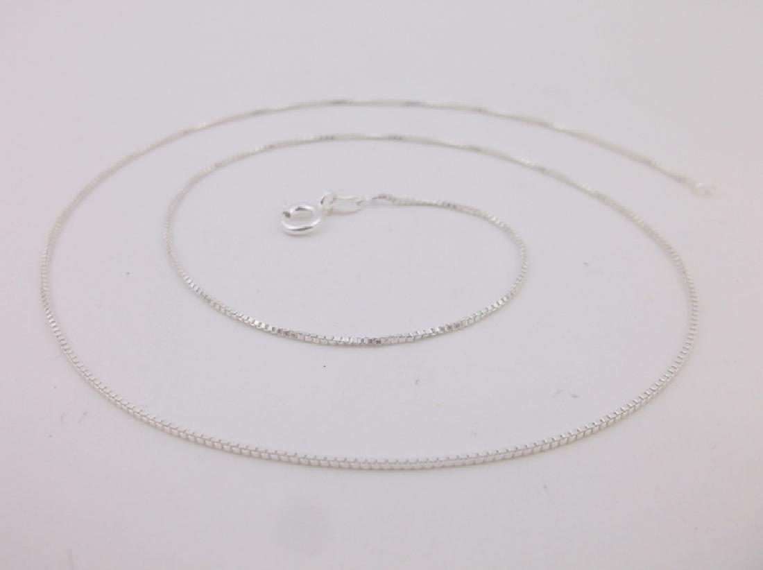 New Sterling Silver Chain Necklace 18": Guaranteed Solid 925 Sterling Silver, in Excellent Condition