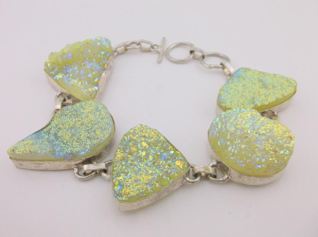 Gorgeous Genuine Rainbow Geode Bracelet (1 of 2)