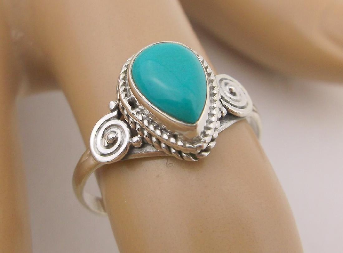 New Sterling Silver Turquoise Ring 8 (1 of 2)