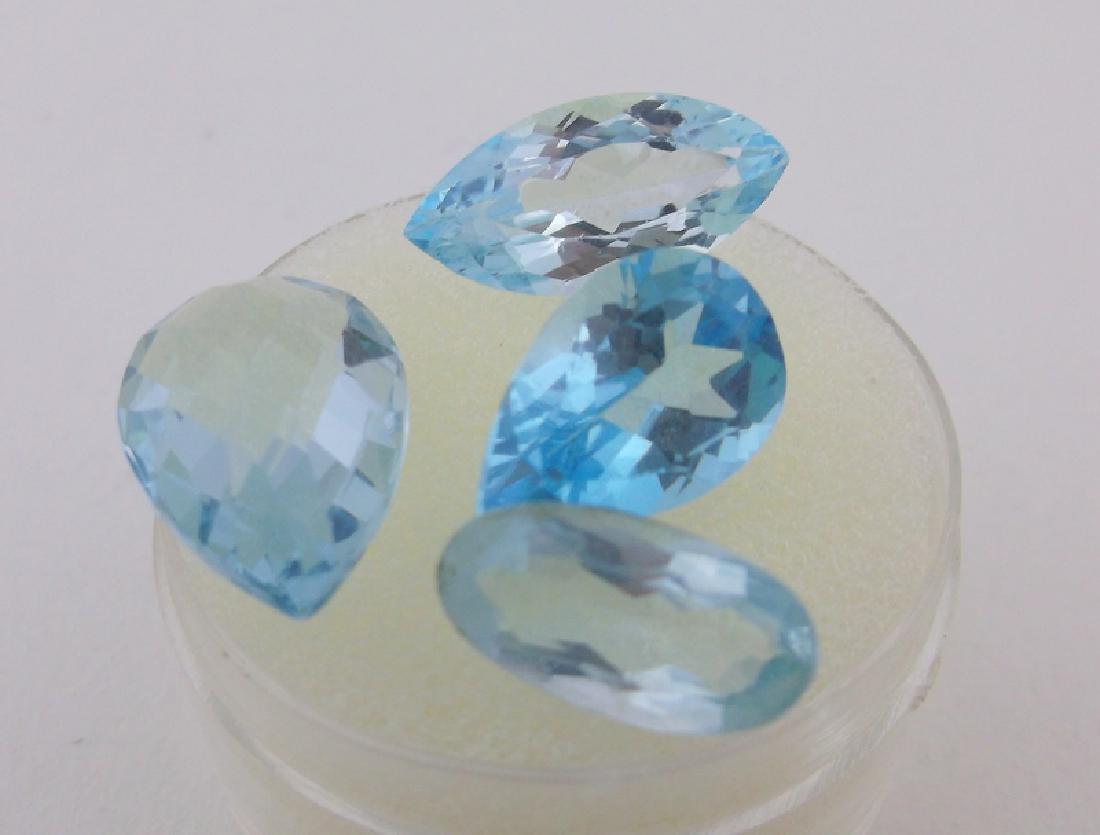 Stunning 15ct Genuine Blue Topaz Gemstones (1 of 2)