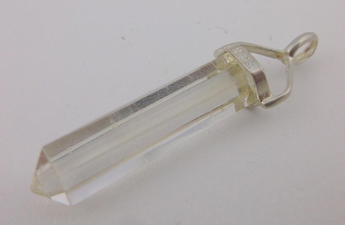 Stunning Sterling Silver Quartz Crystal Pendant (1 of 1)