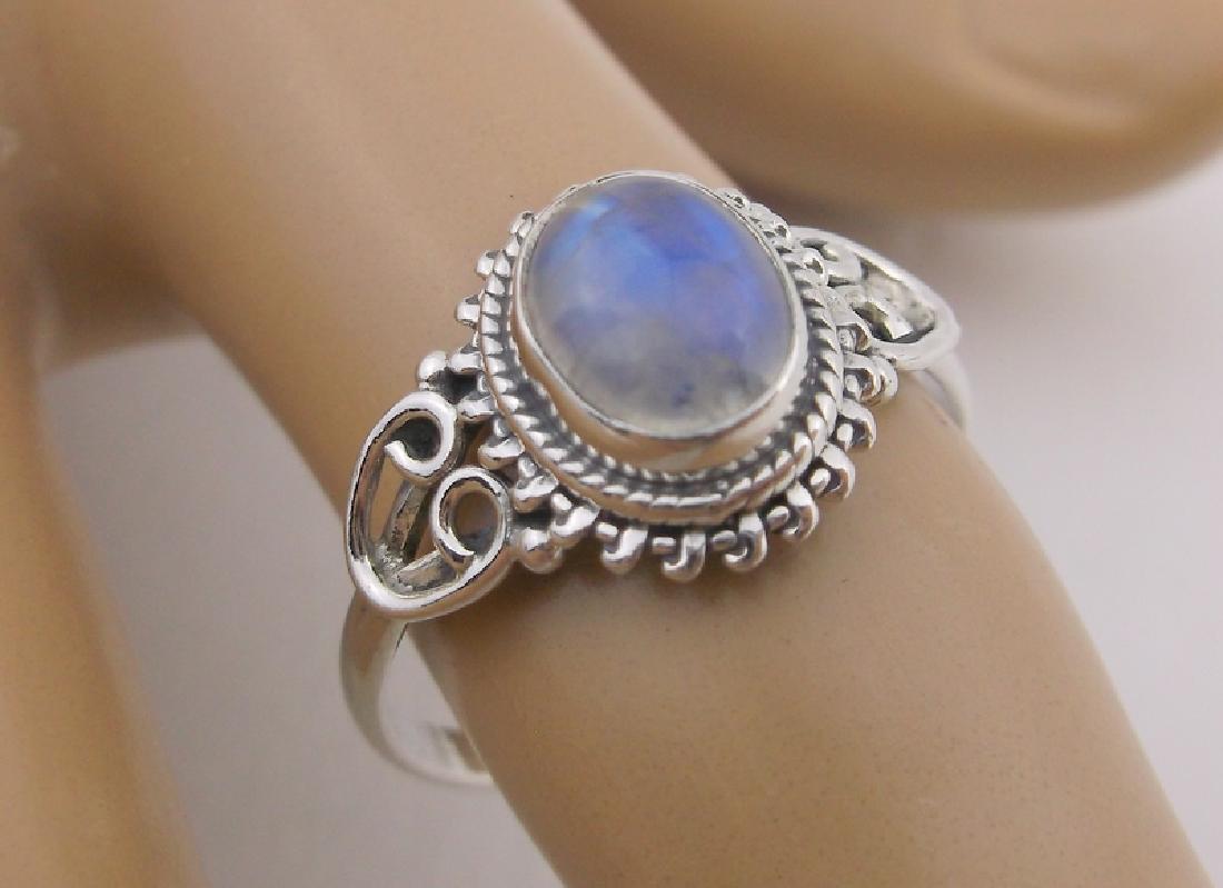 New Sterling Silver Moonstone Ring 8 (1 of 1)