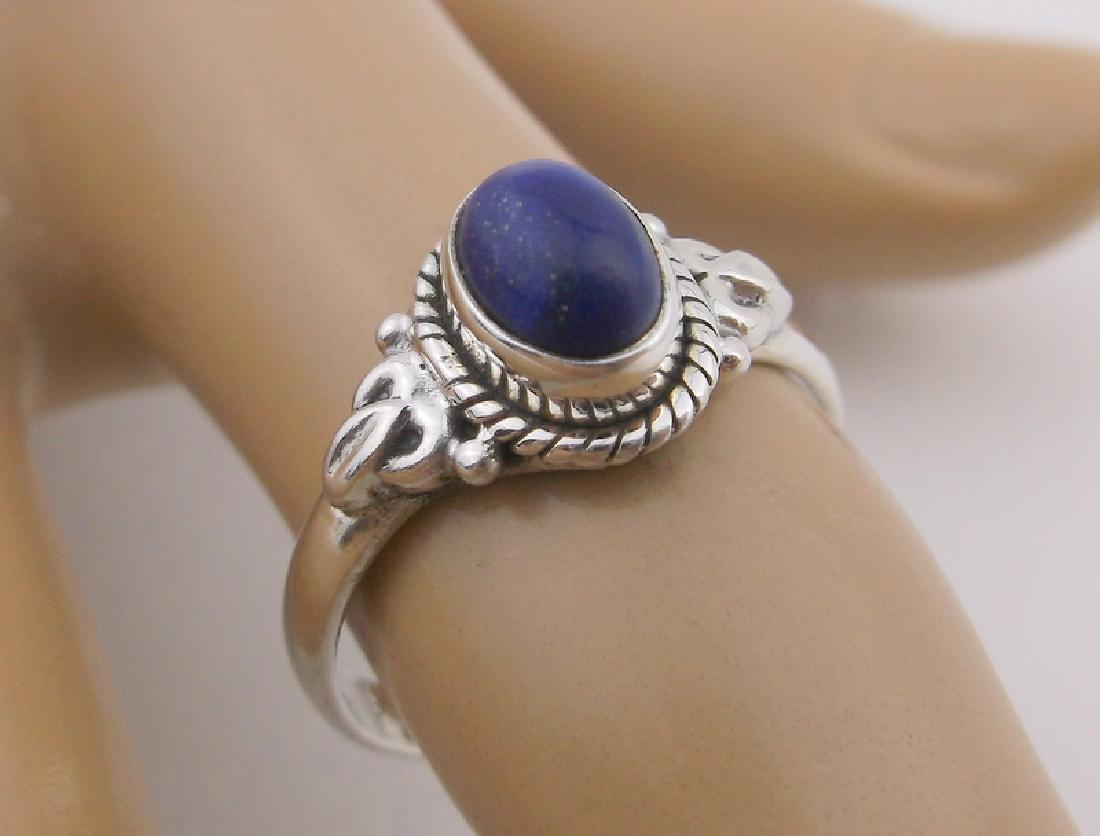 New Sterling Silver Lapis Ring 7 (1 of 1)