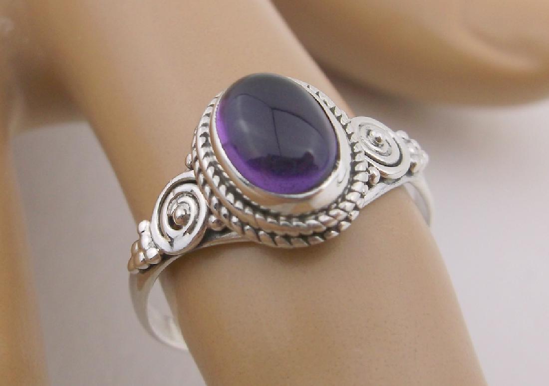New Sterling Silver Genuine Amethyst Ring 7.5 (1 of 1)