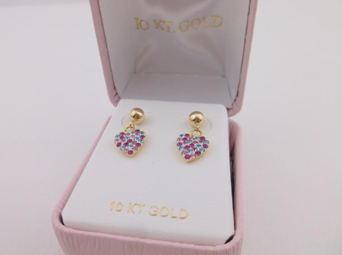 New 10kt Gold Dangly Stud Earrings (1 of 1)