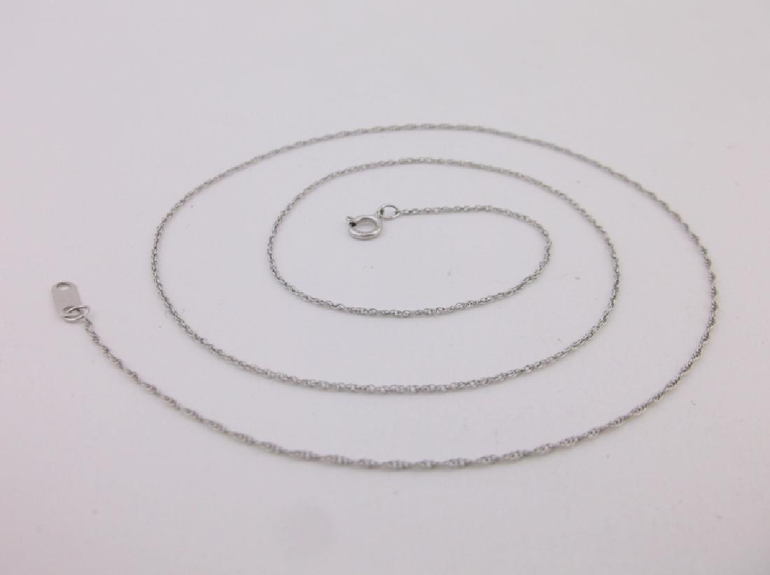 Stunning 10kt White Gold Chain Necklace 18" (1 of 1)