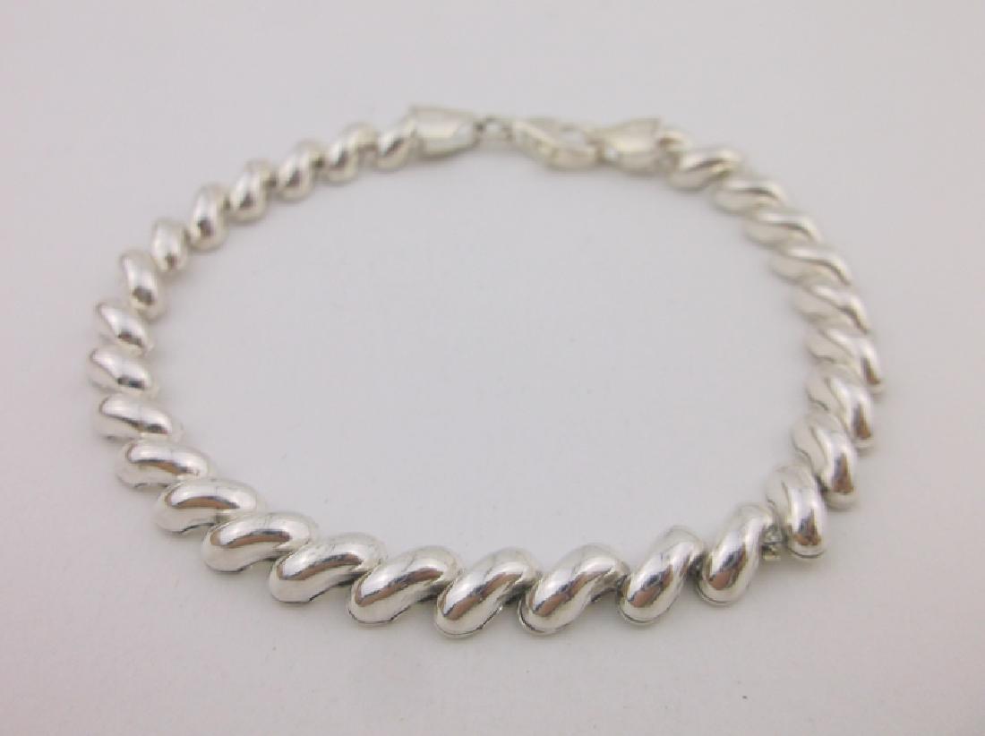 Stunning Sterling Silver Chain Bracelet: Guaranteed Solid 925 Sterling Silver, in Excellent Condition