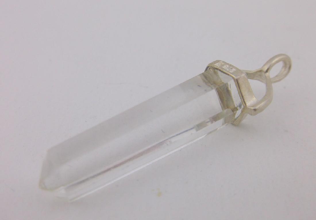 Stunning Sterling Silver Quartz Crystal Pendant (1 of 1)