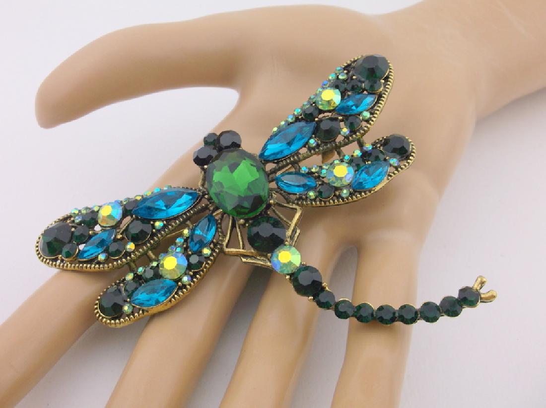 Stunning Huge Rhinestone Dragonfly Brooch (1 of 1)