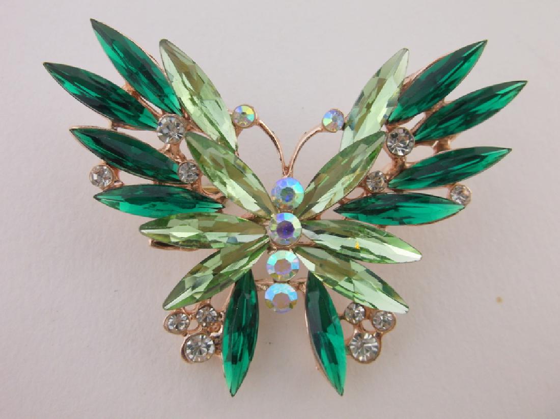 Stunning Rhinestone Butterfly Brooch (1 of 1)