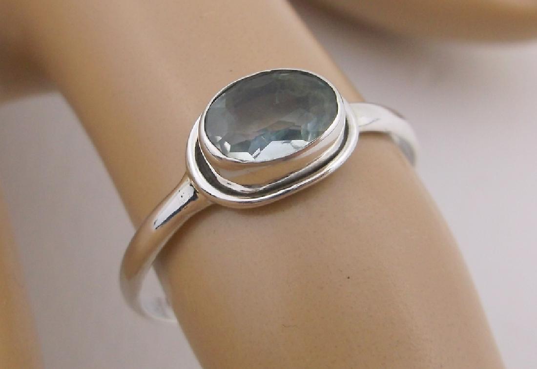 New Sterling Silver Blue Gemstone Ring 8 (1 of 1)