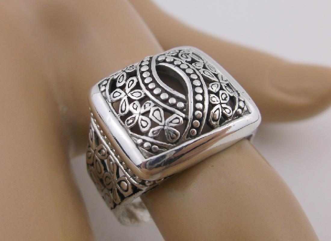 Stunning Sterling Silver Ornate Ring 10.5 (1 of 2)