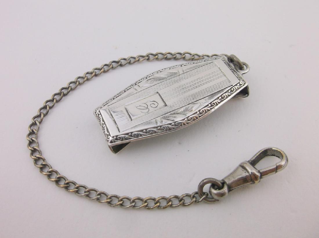 Gorgeous Antique Sterling Pocket Watch Chain: Guaranteed Solid 925 Sterling Silver, in Excellent Condition