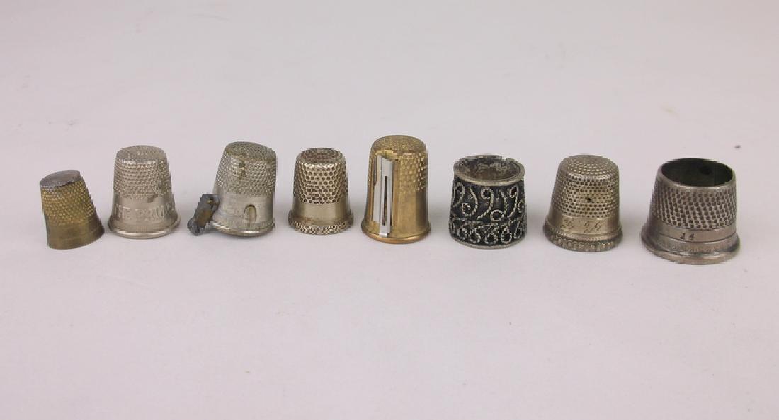 Antique Sewing Thimble Lot (2 Sterling Silver) (1 of 3)
