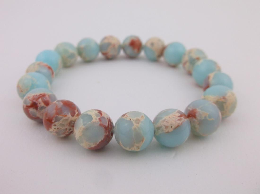 New Healing Genuine Shousan Stone Bracelet Large (1 of 2)