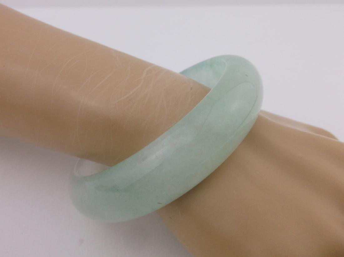 Stunning Large Genuine Jade Bangle Bracelet (1 of 2)